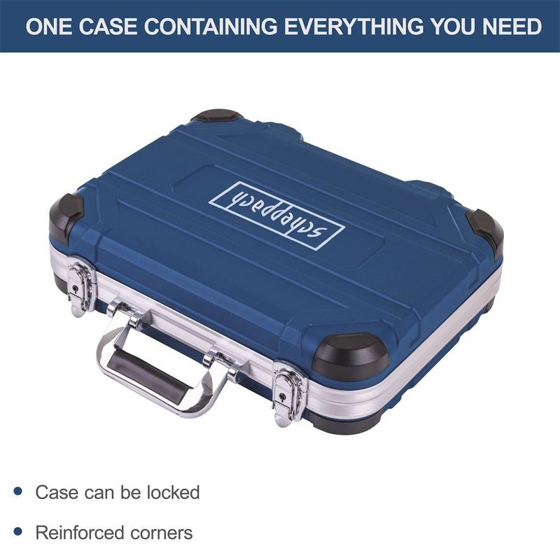 SCHEPPACH TB 170 HLINÍKOVÝ KUFR S NÁŘADÍM, 135 DÍLŮ - SADY NÁŘADÍ - RUČNÍ NÁŘADÍ