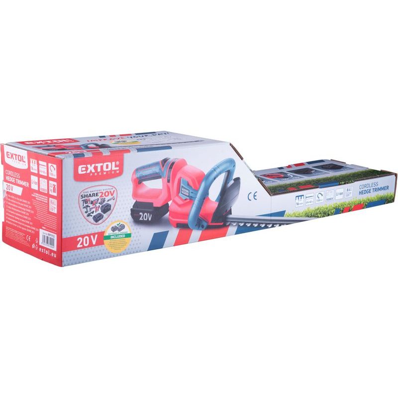 EXTOL PREMIUM NŮŽKY NA ŽIVÉ PLOTY AKU, SHARE20V, 2AH, 8891932 - AKUMULÁTOROVÝ PLOTOSTŘIH - ZAHRADA