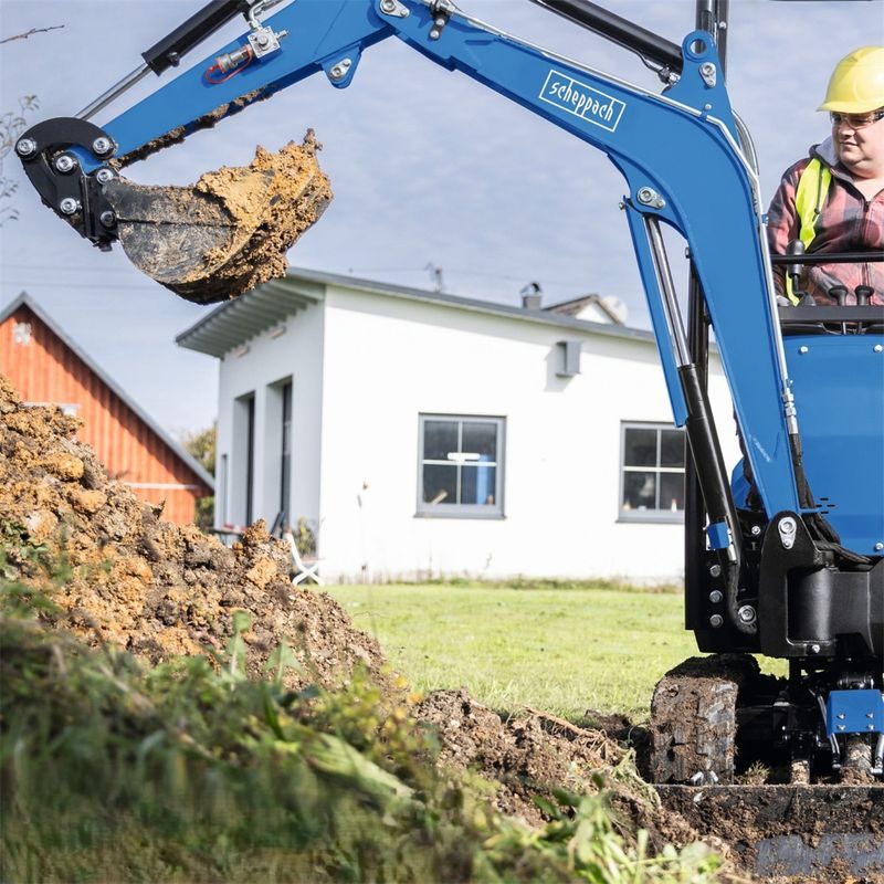 SCHEPPACH EXC 1400 - MINIBAGR - NAKLADAČE, MINIBAGRY - STAVEBNÍ TECHNIKA