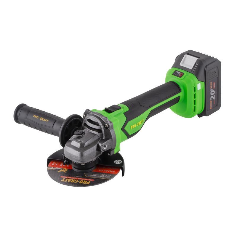 SADA AKU ÚHLOVÁ BRUSKA PROCRAFT PGA22 A 3X DIAMANTOVÉ KOTOUČE PROCRAFT DS3.125 | SPGA22-1B-C/DS3.125 PROCRAFT - AKU UHLOVÉ BRUSKY - AKU NÁŘADÍ