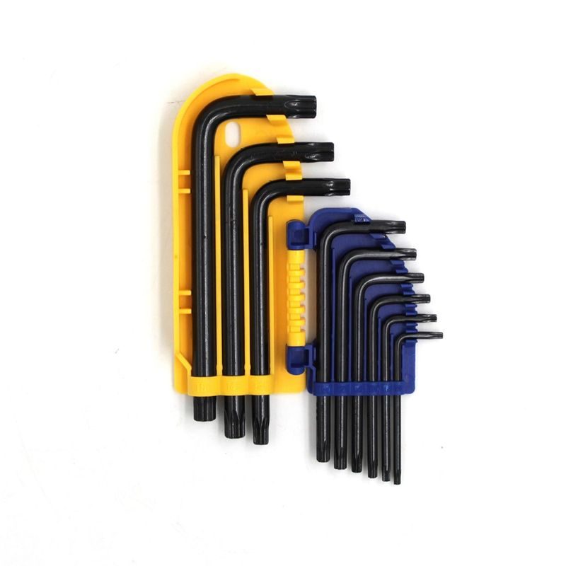 NÁSTRČKOVÉ KLÍČE SADA TORX 9 KS, T10, T15, T20, T25, T27, T30, T40, T45, T50, CRV TRX | 02-08-9609 KUBIS - KLIČE TORX - RUČNÍ NÁŘADÍ