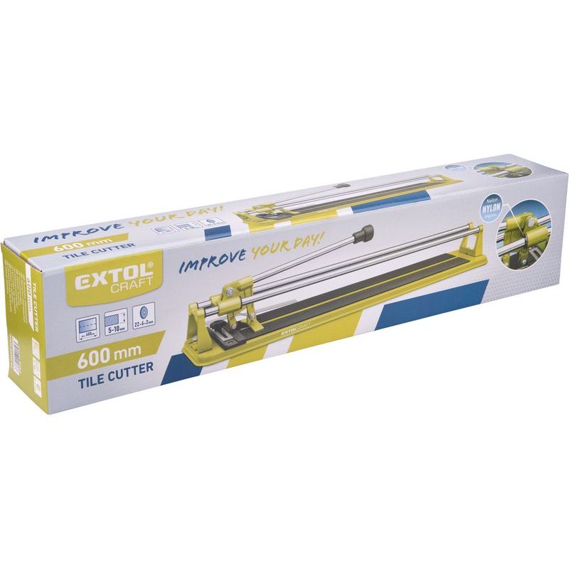 EXTOL CRAFT ŘEZAČKA OBKLADAČEK 600MM, NYLONOVÉ ULOŽENÍ, 600MM, 9752 - RUČNÍ ŘEZAČKY OBKLADŮ A DLAŽBY - STAVEBNÍ TECHNIKA