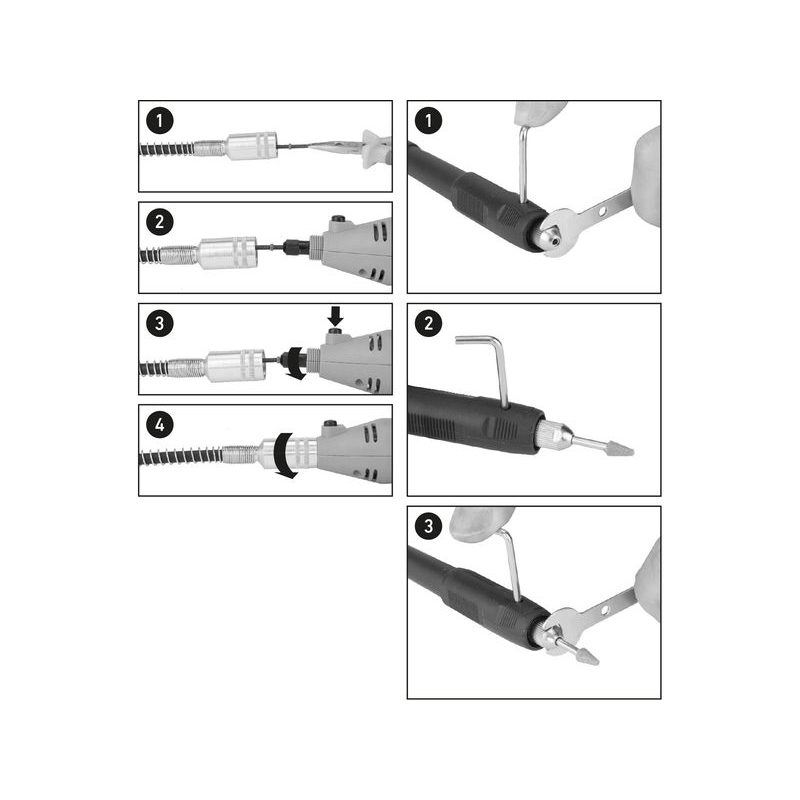 EXTOL CRAFT NÁSTAVEC OHEBNÝ, M19×2MM, 107CM, 404193 - K PŘÍMÝM BRUSKÁM - PŘÍSLUŠENSTVÍ
