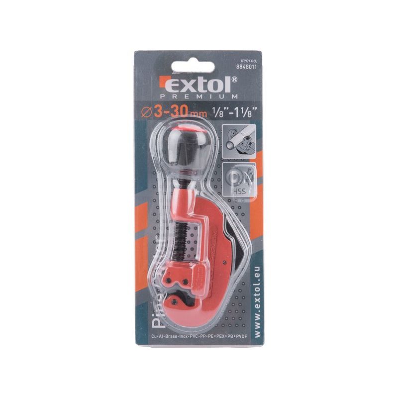 EXTOL PREMIUM ŘEZAČ TRUBEK S ODHROTOVAČEM, O 3-30MM, 8848011 - ŘEZAČE TRUBEK - RUČNÍ NÁŘADÍ