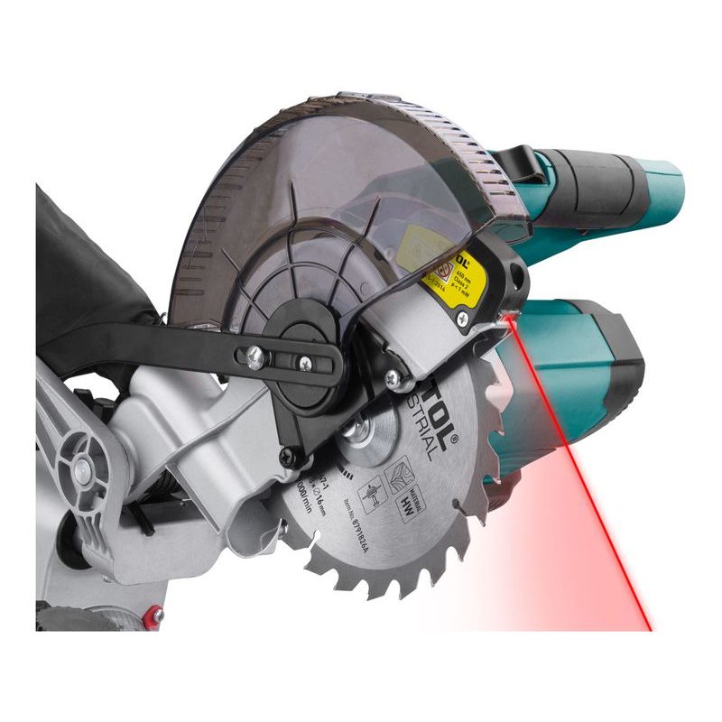 EXTOL INDUSTRIAL PILA POKOSOVÁ 185MM AKU S LASEREM SHARE20V, BRUSHLESS, 20V LI-ION, 2AH, 8791826 - AKU POKOSOVÉ PILY (KAPOVACÍ) - AKU NÁŘADÍ