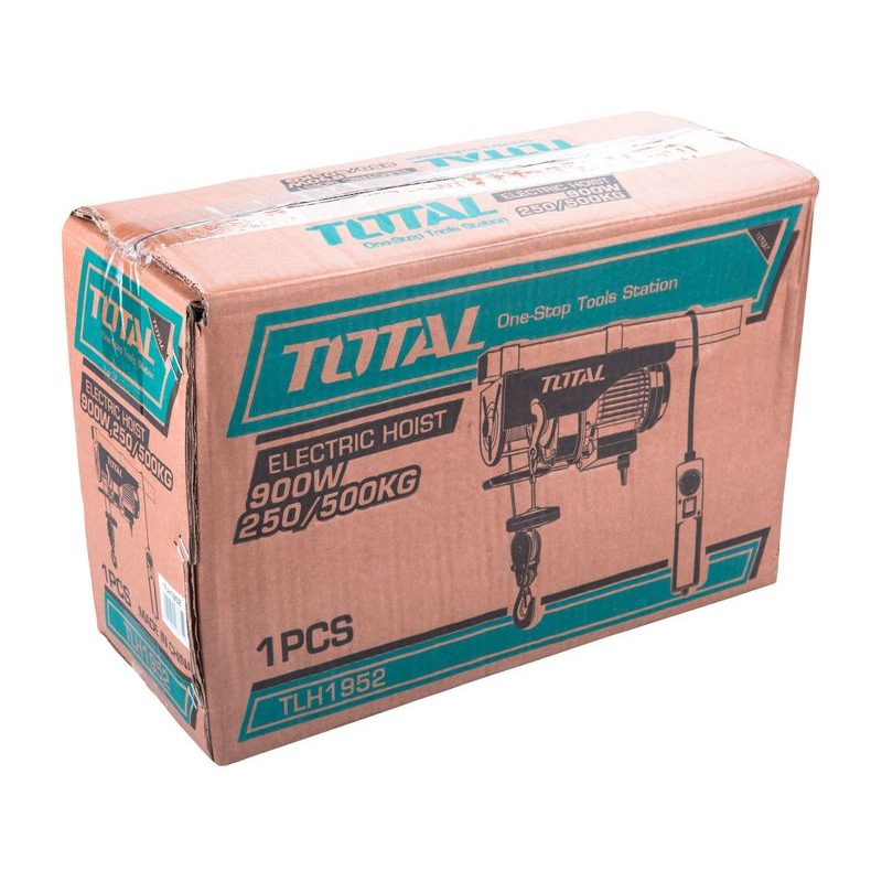 TOTAL ELEKTRICKÝ KLADKOSTROJ, 500KG, 900W, TLH1952 - ELEKTRICKÉ NAVIJÁKY A KLADKOSTROJE - DÍLNA A GARÁŽ