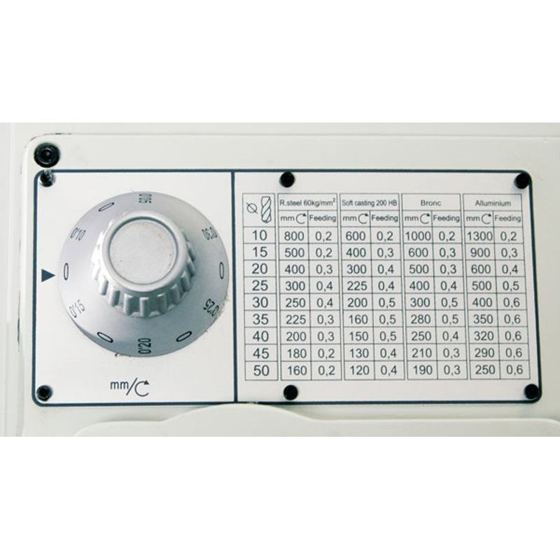 SLOUPOVÁ PŘEVODOVÁ VRTAČKA OPTIDRILL B 50 GSM - STROJNÍ VRTAČKY - KOVOOBRÁBĚCÍ STROJE