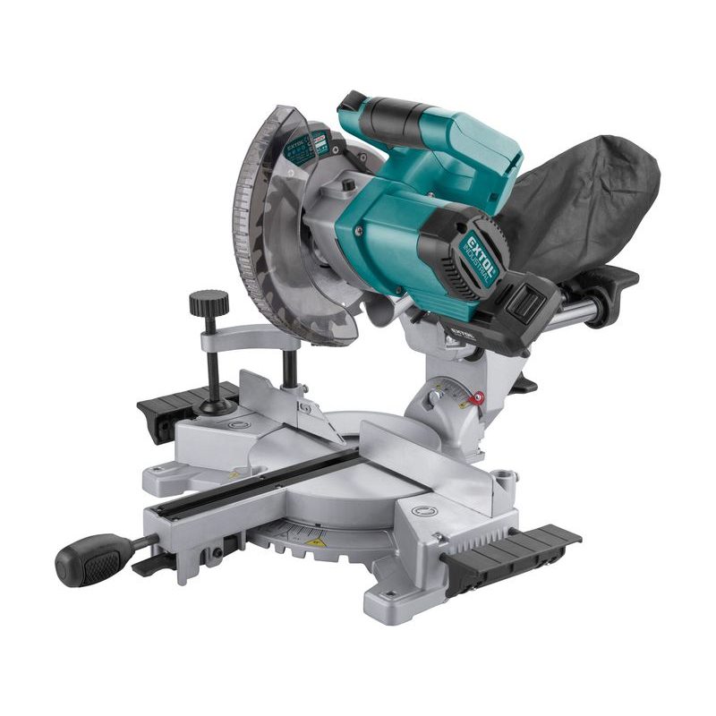 EXTOL INDUSTRIAL PILA POKOSOVÁ 185MM AKU S LASEREM SHARE20V, BRUSHLESS, 20V LI-ION, 2AH, 8791826 - AKU POKOSOVÉ PILY (KAPOVACÍ) - AKU NÁŘADÍ