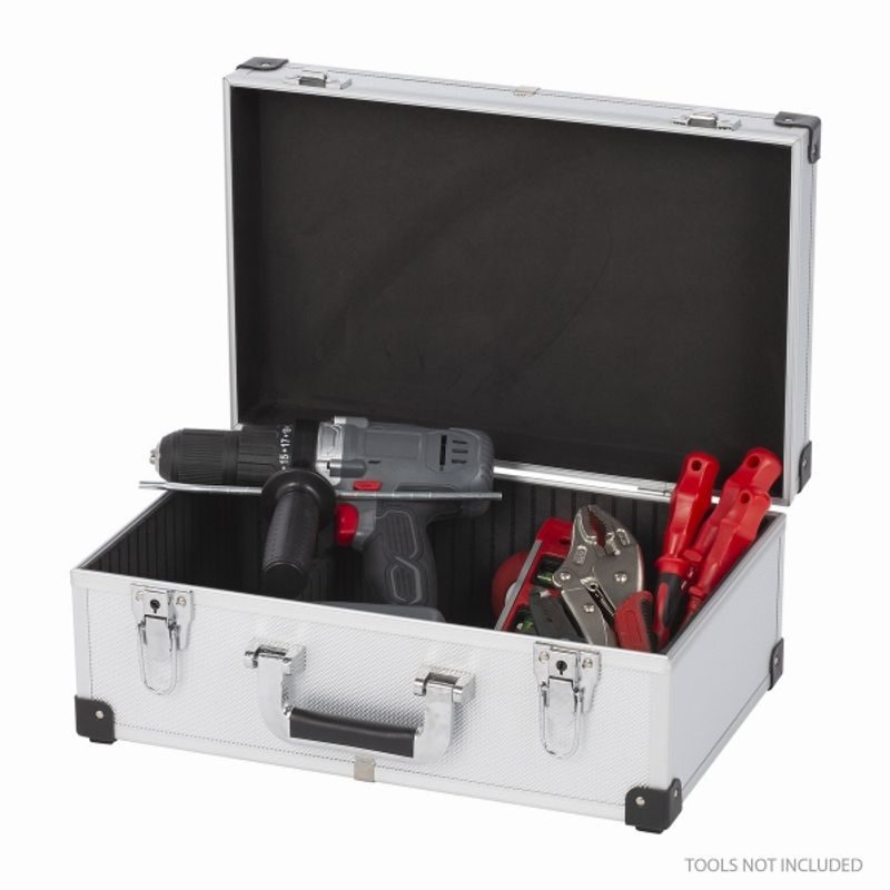 KREATOR KRT640260S HLINÍKOVÝ KUFR NA 60CD STŘÍBRNÝ - KUFRY, TAŠKY, ORGANIZÉRY NA NÁŘADÍ - PŘÍSLUŠENSTVÍ