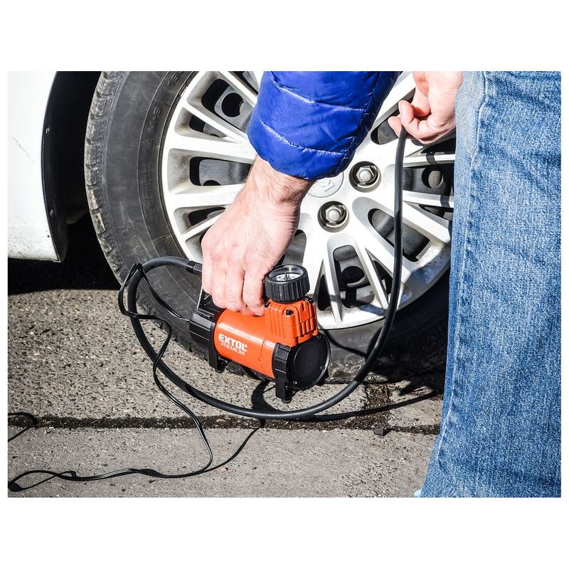 EXTOL PREMIUM CC 120 KOMPRESOR DO AUTA 12V, 12V, 6,9BAR, 8864000 - AUTO-POTŘEBY - DÍLNA A GARÁŽ
