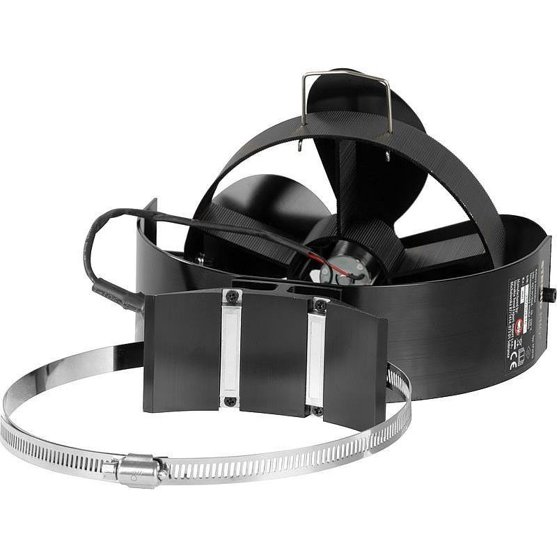 VENTILÁTOR KE KRBU MAGNETICKÝ(NAKLÁPĚCÍ), 4-LOPATKOVÝ, ÚCHYT NA KOUŘOVOD - KAMNA, KRBY, KRBOVÁ KAMNA - DŮM A DOMÁCNOST, ELEKTRO..