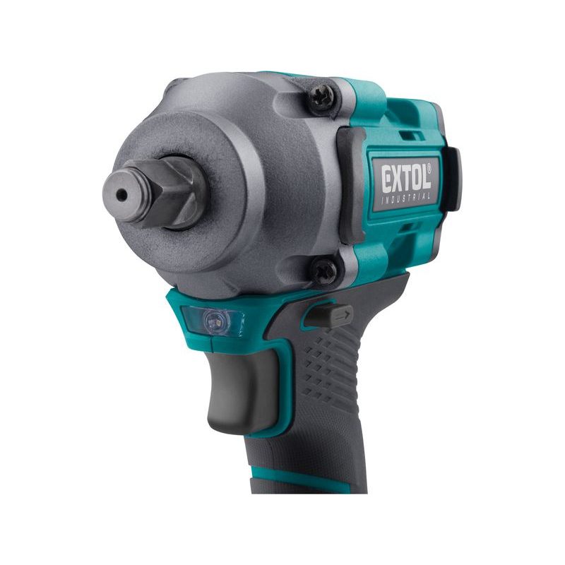 EXTOL INDUSTRIAL UTAHOVÁK RÁZOVÝ 1/2" AKU SHARE20V, 500NM, BRUSHLESS, BEZ BATERIE A NABÍJEČKY, 8791815 - UTAHOVÁK BEZ AKU 18V - AKU NÁŘADÍ