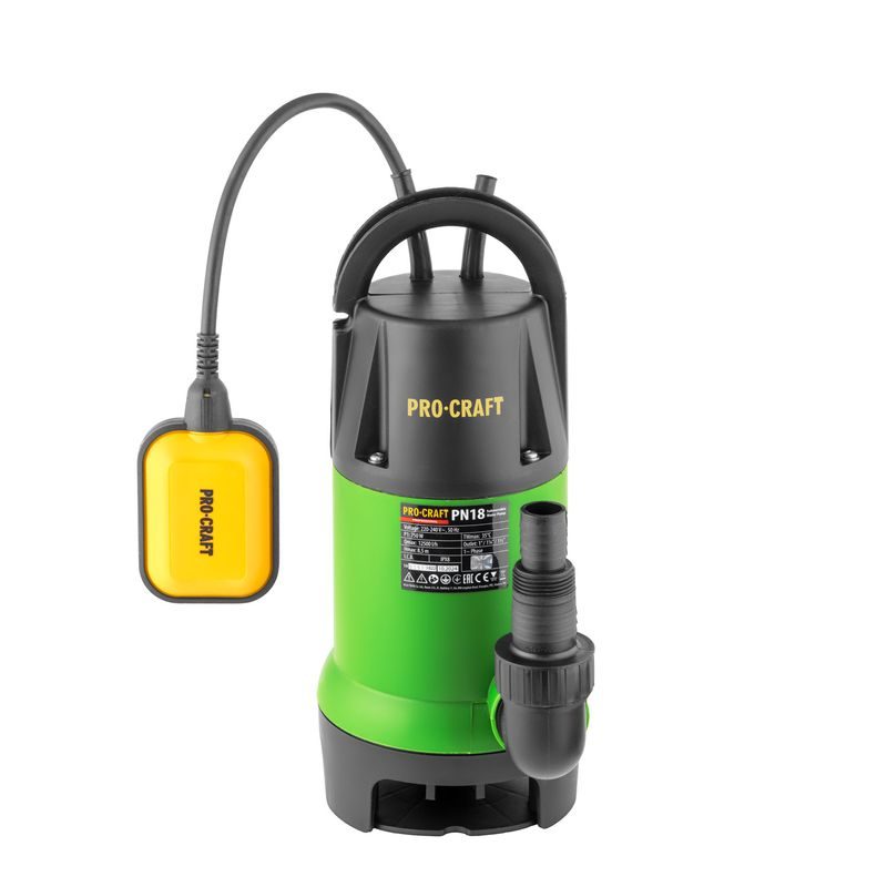 PONORNÉ VODNÍ KALOVÉ ČERPADLO PROCRAFT PN18 | PN18 PROCRAFT - KALOVÁ ČERPADLA - ZAHRADA