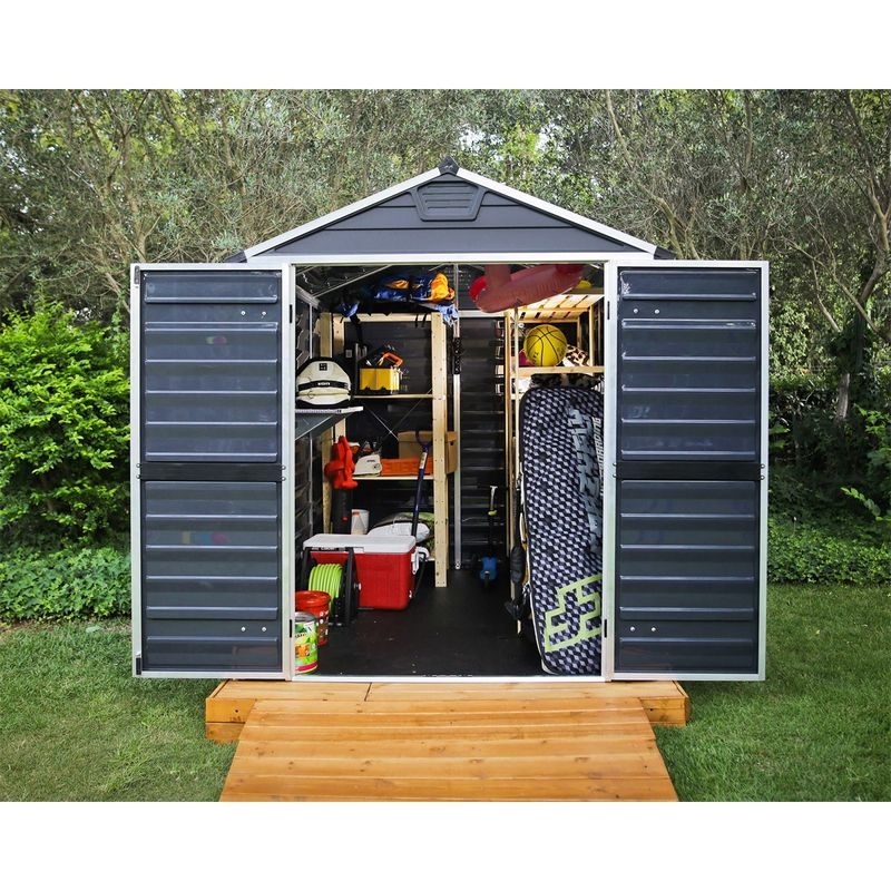 PALRAM - CANOPIA SKYLIGHT 6X8 ANTRACIT ZAHRADNÍ DOMEK - ZAHRADNÍ DOMKY - DŮM A DOMÁCNOST, ELEKTRO..