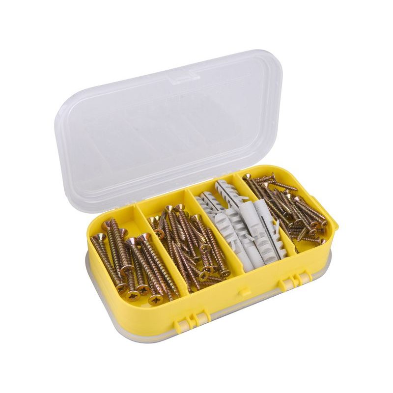 EXTOL CRAFT VRUTY S HMOŽDINKAMI 4 ROZMĚRY, SADA 170KS, 1445 - VRUTY DO DŘEVA - PŘÍSLUŠENSTVÍ