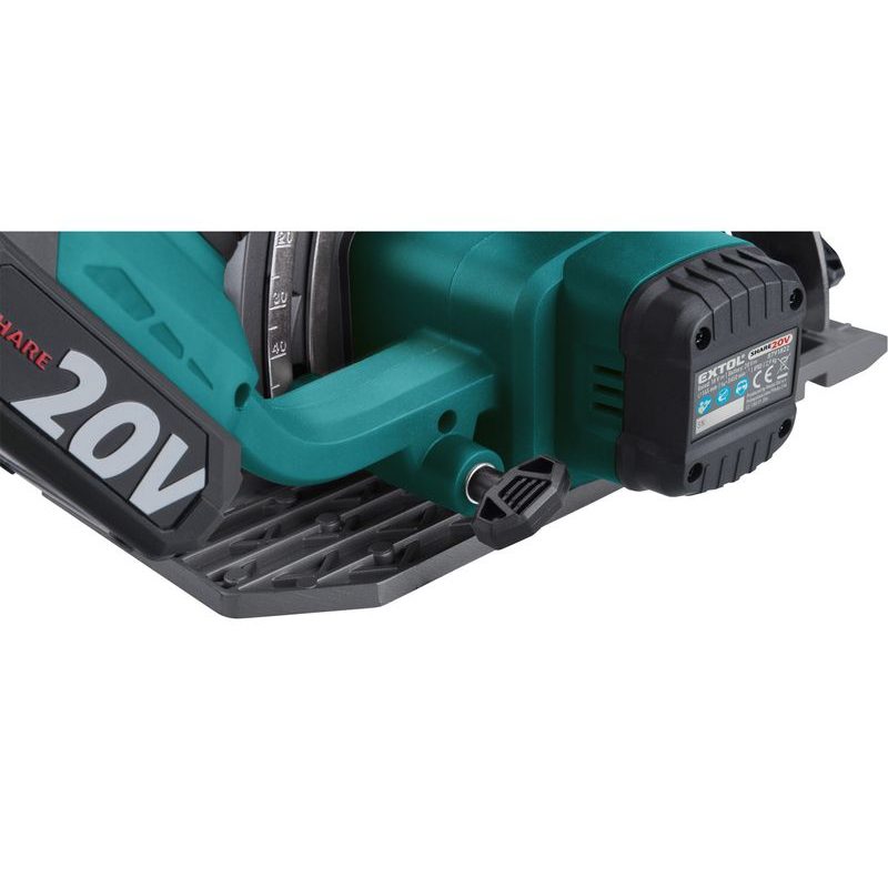 EXTOL INDUSTRIAL PILA KOTOUČOVÁ AKU SHARE20V, 165MM, BRUSHLESS, 20V LI-ION, 2AH, 8791822 - PILY DO 165MM - AKU NÁŘADÍ