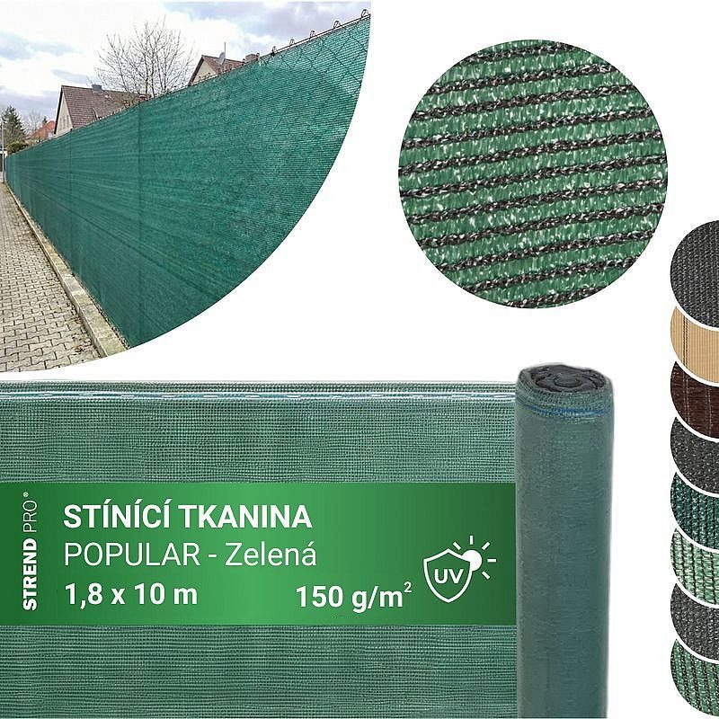 STÍNÍCÍ TKANINA 1,8X10M, 150G/M2, UV, STÍNĚNÍ 85% - ZAHRADNÍ TEXTILIE, TKANINY - ZAHRADA