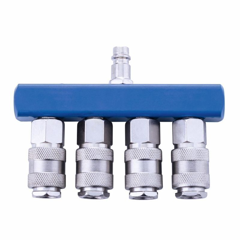 SCHEPPACH VZDUCHOVÁ ROZBOČKA SE 4 RYCHLOSPOJKAMI - RYCHLOSPOJKY - PNEU NÁŘADÍ