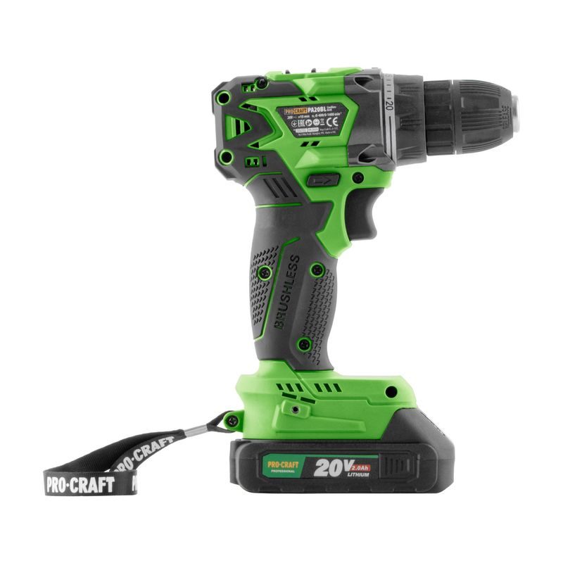 AKU VRTACÍ ŠROUBOVÁK PROCRAFT PA20BL | PA20BL PROCRAFT - AKU ŠROUBOVÁK 18V - 20V - AKU NÁŘADÍ