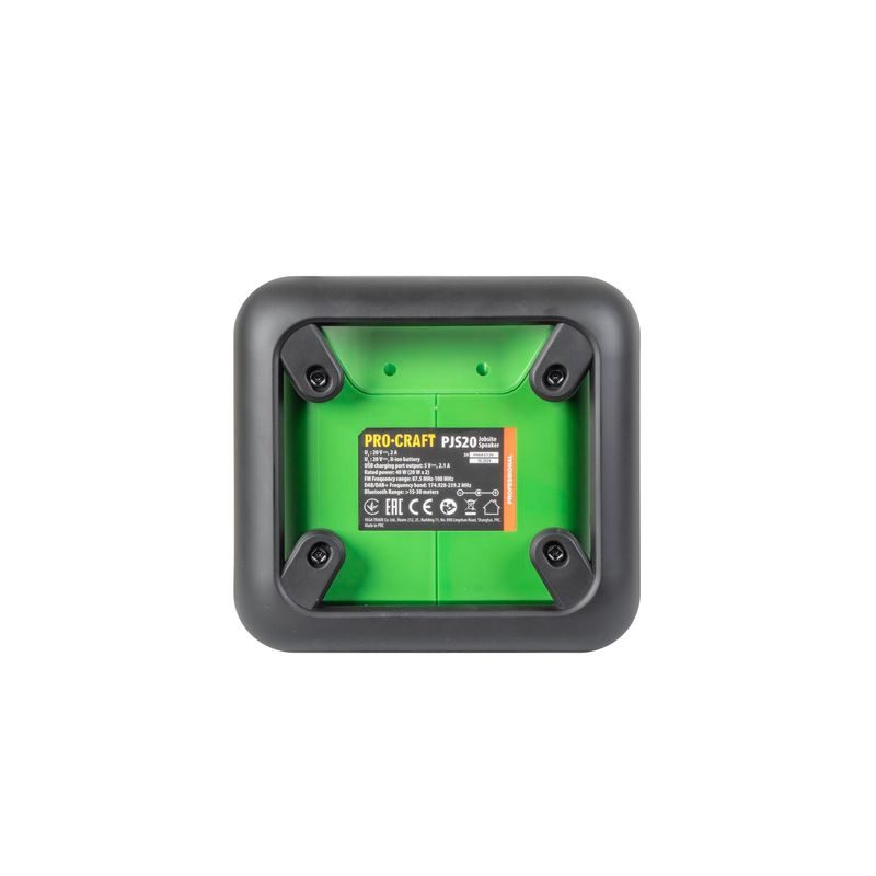 AKU RÁDIO PROCRAFT PJS20 DAB+, FM, BLUETOOTH 5.3, 80W (BEZ BATERIE A NABÍJEČKY) | PJS20BB PROCRAFT - AKU RÁDIA - AKU NÁŘADÍ