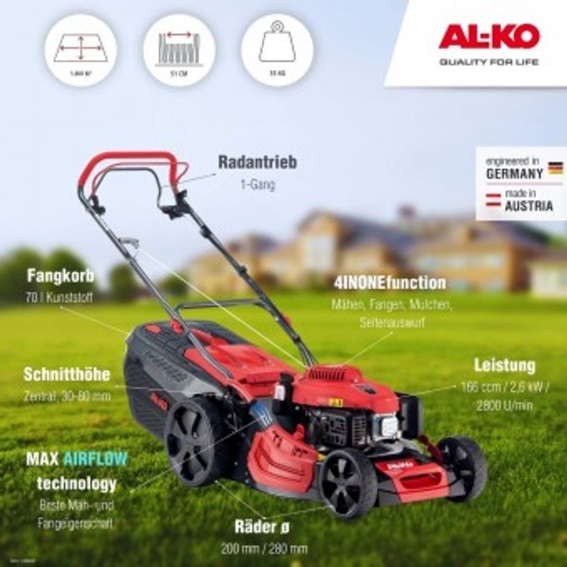 521 SP-A PREMIUM AL-KO - SEKAČKY SE ZÁBĚREM 50-56 CM - ZAHRADA