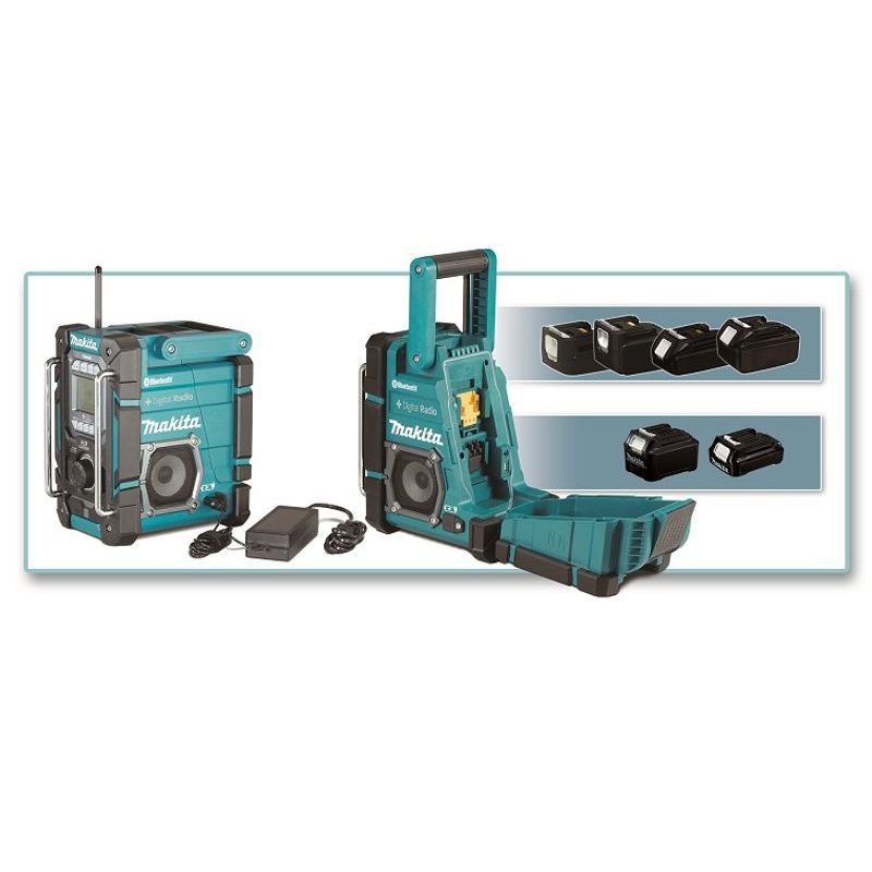 MAKITA DMR301 - AKU RÁDIO S NABÍJEČKOU, DAB, BLUETOOTH, LI-ION CXT 10,8/12V,LXT14,4/18V Z - AKU RÁDIA - AKU NÁŘADÍ