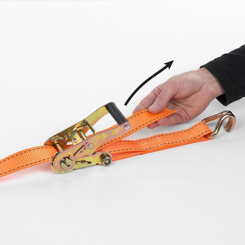 KREATOR KRTH40808 UPÍNACÍ POPRUH RÁČNOVÝ S HÁKY 1000KG / 4,6M HIGH QUALITY - AUTO-POTŘEBY - DÍLNA A GARÁŽ