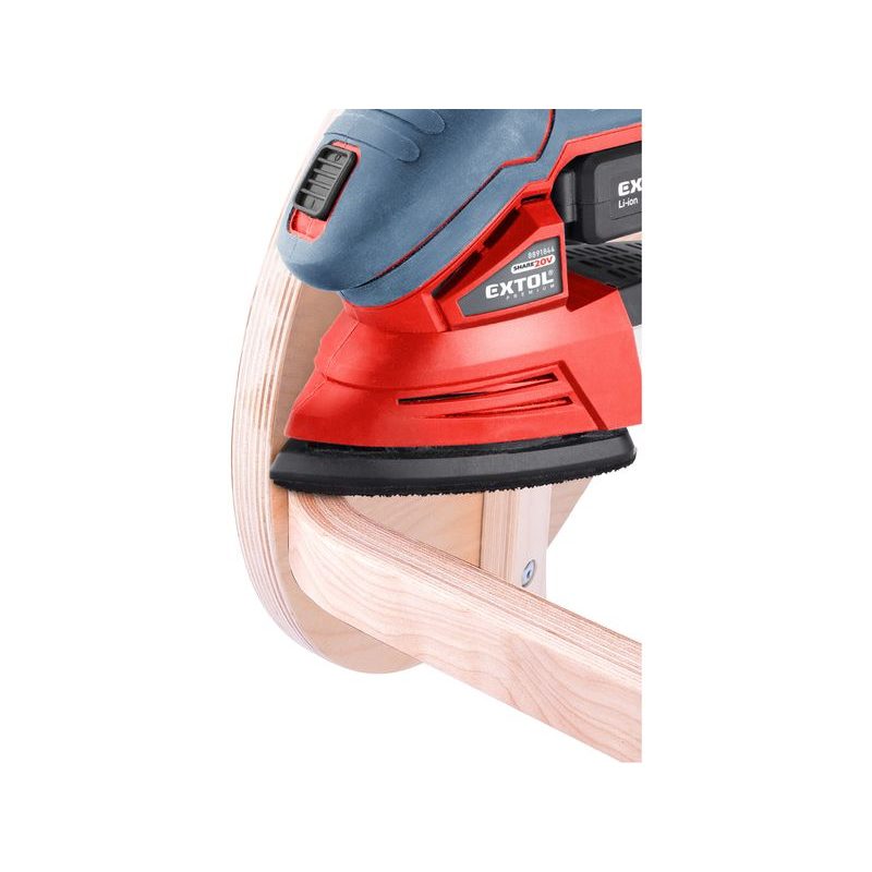 EXTOL PREMIUM BRUSKA VIBRAČNÍ DELTA AKU SHARE20V, 20V LI-ION, 2AH, 8891844 - AKU EXCENTRICKÉ BRUSKY - AKU NÁŘADÍ