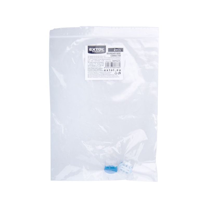 EXTOL PREMIUM SPOJKA OBVODOVÉHO DRÁTU, VODOVZDORNÁ, 2KS, 8895674 - PRO ROBOTICKÉ SEKAČKY - ZAHRADA