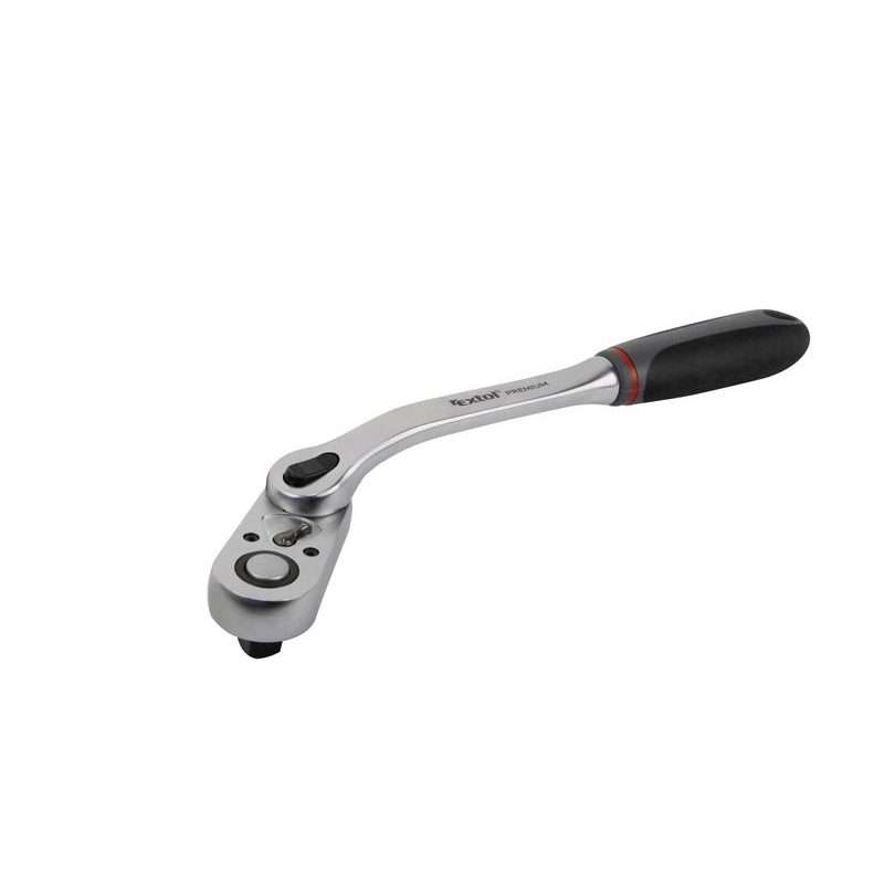 EXTOL PREMIUM RÁČNA TVAROVÁ KLOUBOVÁ, 48 ZUBŮ, 1/2", L 310MM, CRV, 8816423 - RÁČNY - RUČNÍ NÁŘADÍ