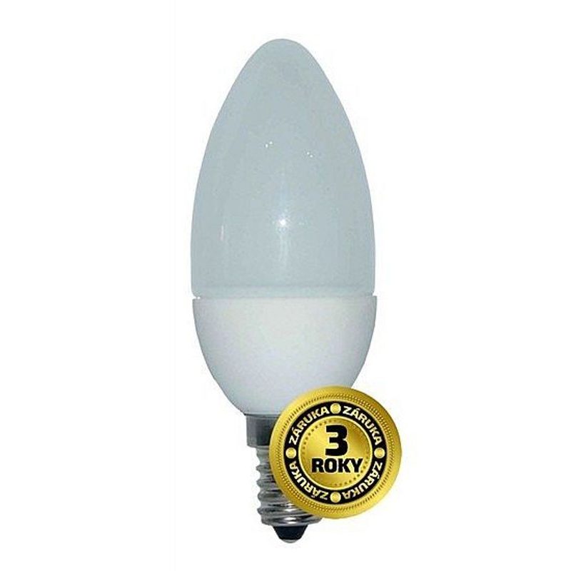 LED ŽÁROVKA, SVÍČKA, 4W, E14, 3000K, 340LM - PATICE E14 (ÚZKÝ ZÁVIT) - SVÍTIDLA