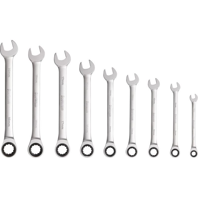 FORTUM KLÍČE RÁČNOVÉ OČKOPLOCHÉ, SADA 9KS, 8-19MM, 4720104 - SADY KLÍČŮ - OČKOVÉ - RUČNÍ NÁŘADÍ