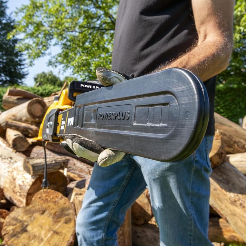 POWERPLUS POWEG10020 ELEKTRICKÁ ŘETĚZOVÁ PILA 2 000W 350MM - ELEKTRICKÉ ŘETĚZOVÉ PILY - ZAHRADA