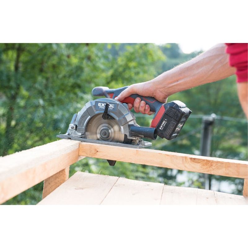 EXTOL PREMIUM PILA KOTOUČOVÁ AKU SHARE20V, 165MM, 20V LI-ION, 2AH, 8891822 - PILY DO 165MM - AKU NÁŘADÍ