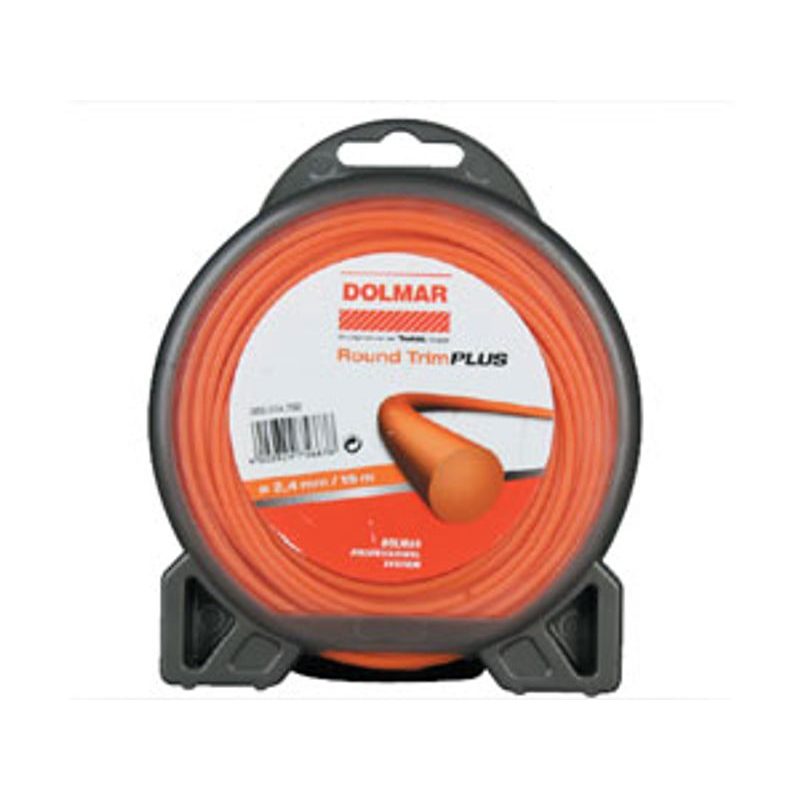 MAKITA 369224792 - STRUNA NYLONOVÁ PLUS 2,4MM, 15M, ORANŽOVÁ, KULATÁ = NEW E-02749 - OSTATNÍ PŘÍSLUŠENSTVÍ - MAKITA-SHOP