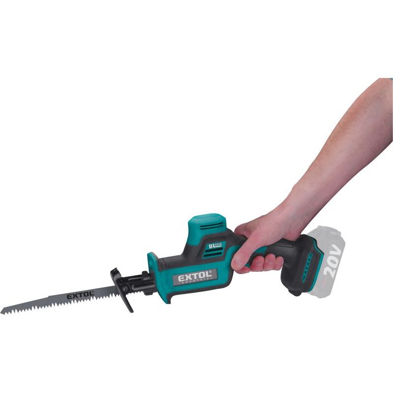 EXTOL INDUSTRIAL PILA OCASKA AKU SHARE20V, BRUSHLESS, BEZ BATERIE A NABÍJEČKY, 8791829 - AKU PILY OCASKY - AKU NÁŘADÍ