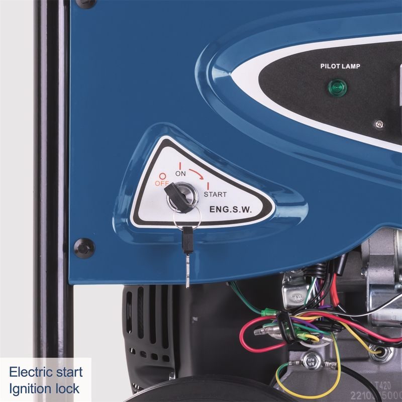 SCHEPPACH SG 7300 RÁMOVÁ ELEKTROCENTRÁLA 5500 W S REGULACÍ AVR A ELEKTROSTARTEM - TŘÍFÁZOVÉ ELEKTROCENTRÁLY - ELEKTROCENTRÁLY