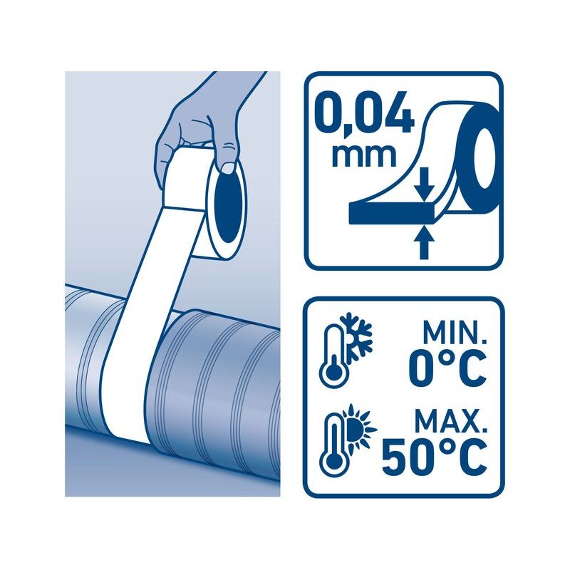 EXTOL CRAFT PÁSKA LEPÍCÍ ALU, HLINÍKOVÁ, 50MM X 10M X 0,04MM, 9513 - ODVÍJEČE A LEPÍCÍ PÁSKY - DÍLNA A GARÁŽ