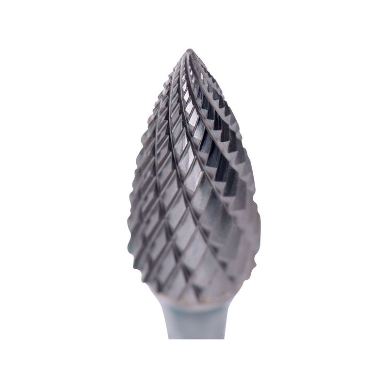 EXTOL INDUSTRIAL FRÉZA KARBIDOVÁ, OSTRÝ OBLOUK, PR.12X25MM/STOPKA 6MM,SEK STŘEDNÍ (DOUBLE-CUT), 8703765 - STOPKOVÉ FRÉZKY - PŘÍSLUŠENSTVÍ