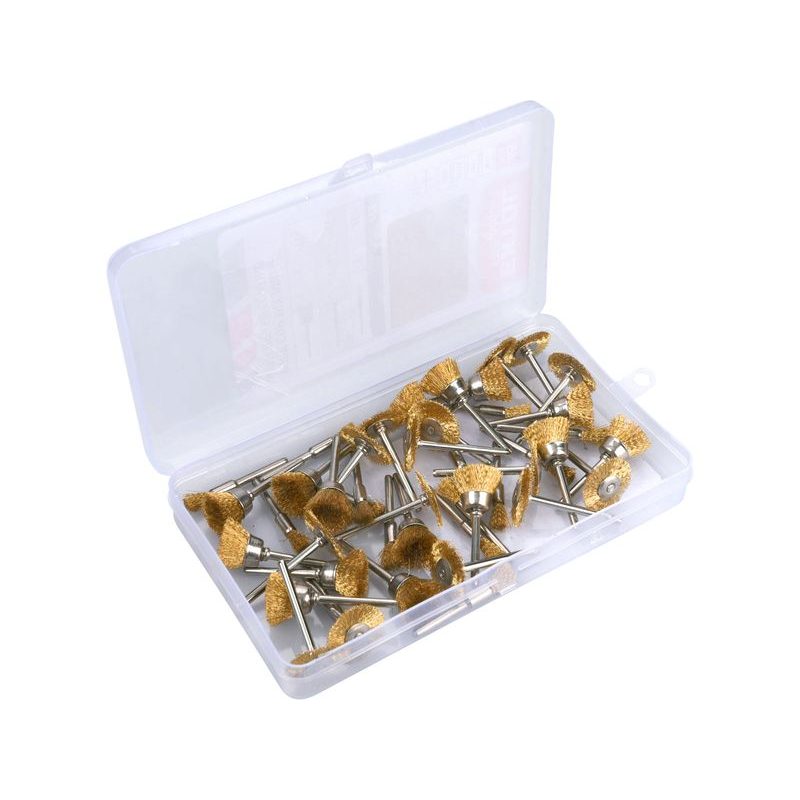 EXTOL CRAFT 903761 KARTÁČE POMOSAZENÉ, SADA 45KS, 903761 - K PŘÍMÝM BRUSKÁM - PŘÍSLUŠENSTVÍ