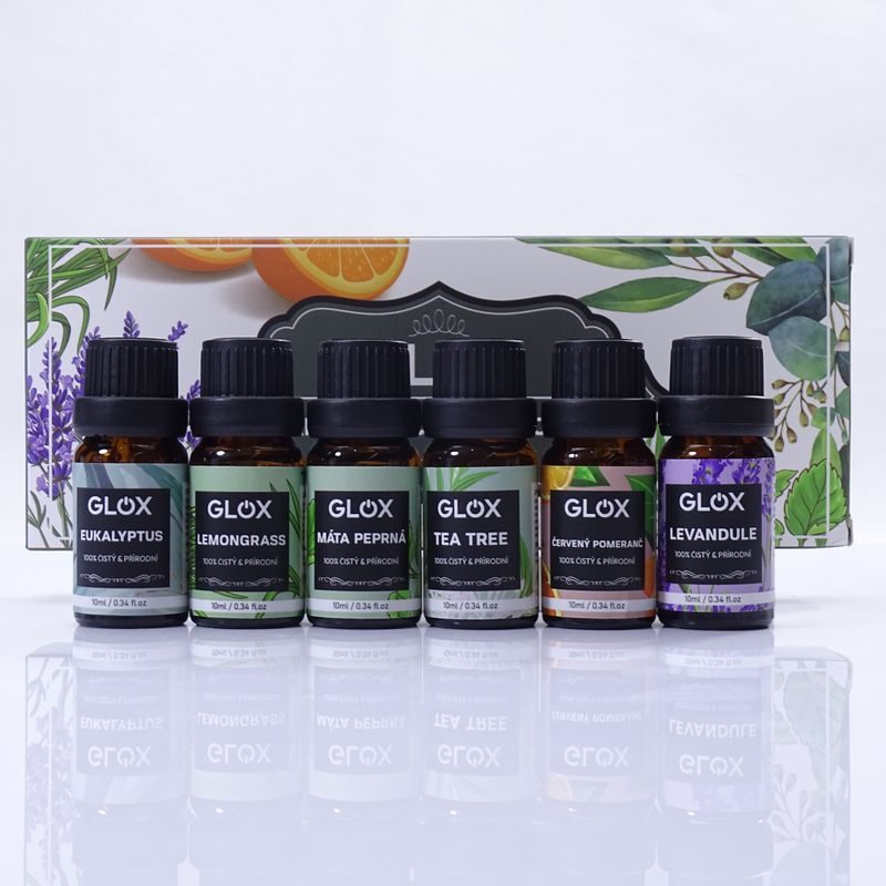 GLOX GLOXAO1 SADA 6KS AROMA OLEJŮ - AROMADIFUZÉRY - DŮM A DOMÁCNOST, ELEKTRO..