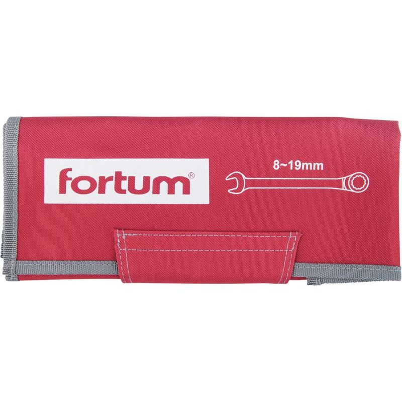 FORTUM KLÍČE RÁČNOVÉ OČKOPLOCHÉ, SADA 9KS, 8-19MM, 4720104 - SADY KLÍČŮ - OČKOVÉ - RUČNÍ NÁŘADÍ