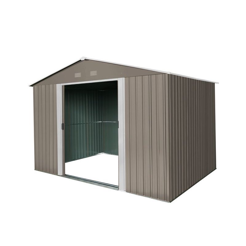 RIWALL PRO RMSA 8X10 BROWN ZAHRADNÍ DOMEK KOVOVÝ 3 X 2,4 M SE SEDLOVOU STŘECHOU HNĚDÝ - ZAHRADNÍ DOMKY - DŮM A DOMÁCNOST, ELEKTRO..