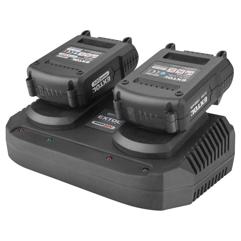 EXTOL ENERGY NABÍJEČKA SHARE20V, 2X3,5A, 8891894 - AKUMULÁTORY, BATERIE - NÁHRADNÍ DÍLY