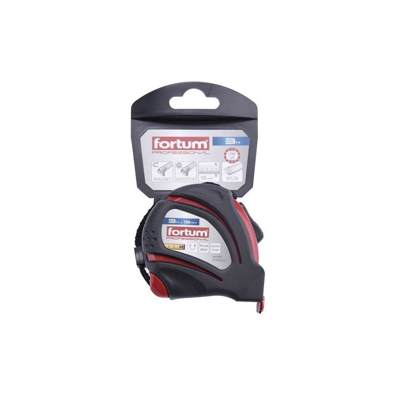 FORTUM METR SVINOVACÍ, 3M, Š. PÁSKU 19MM, 4780203 - SVINOVACÍ METRY - MĚŘÍCÍ TECHNIKA