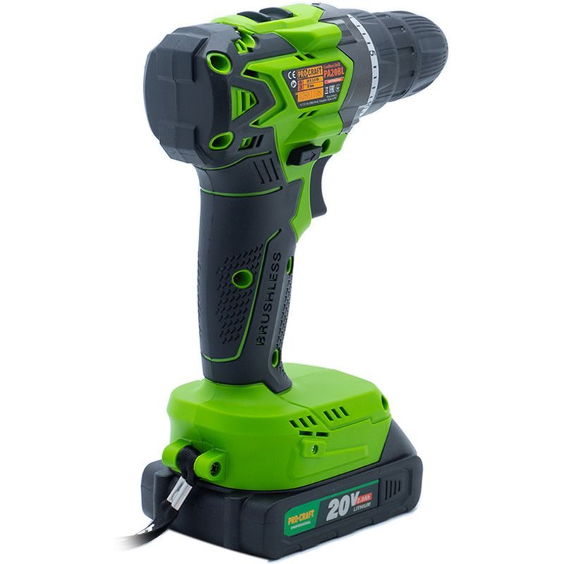 AKU VRTACÍ ŠROUBOVÁK PROCRAFT PA20BLBB | PA20BLBB PROCRAFT - ŠROUBOVÁK BEZ AKU 18 V - AKU NÁŘADÍ