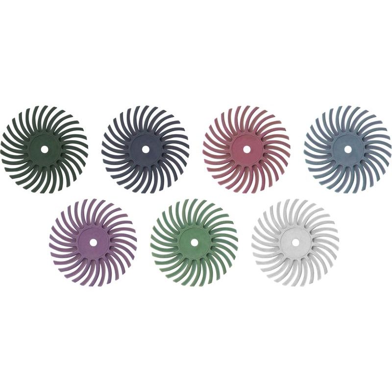 EXTOL PREMIUM DISKY RADIÁLNÍ ŠTĚTINOVÉ, SADA 52KS, P80, P120, P220, P400, P600, P1000, P2500, 8803762 - K PŘÍMÝM BRUSKÁM - PŘÍSLUŠENSTVÍ