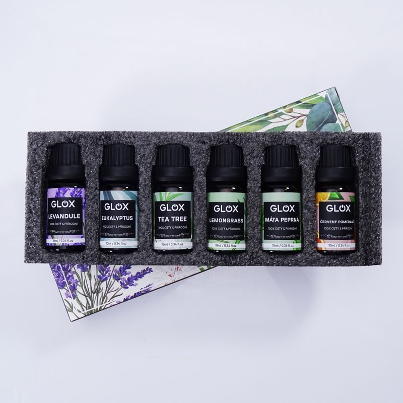 GLOX GLOXAO1 SADA 6KS AROMA OLEJŮ - AROMADIFUZÉRY - DŮM A DOMÁCNOST, ELEKTRO..