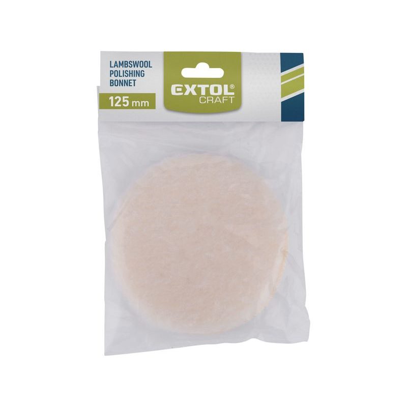 EXTOL CRAFT KOTOUČ LEŠTÍCÍ NA SUCHÝ ZIP, SYNTETICKÁ VLNA, O 125MM, 10624 - PRO LEŠTIČKY - PŘÍSLUŠENSTVÍ