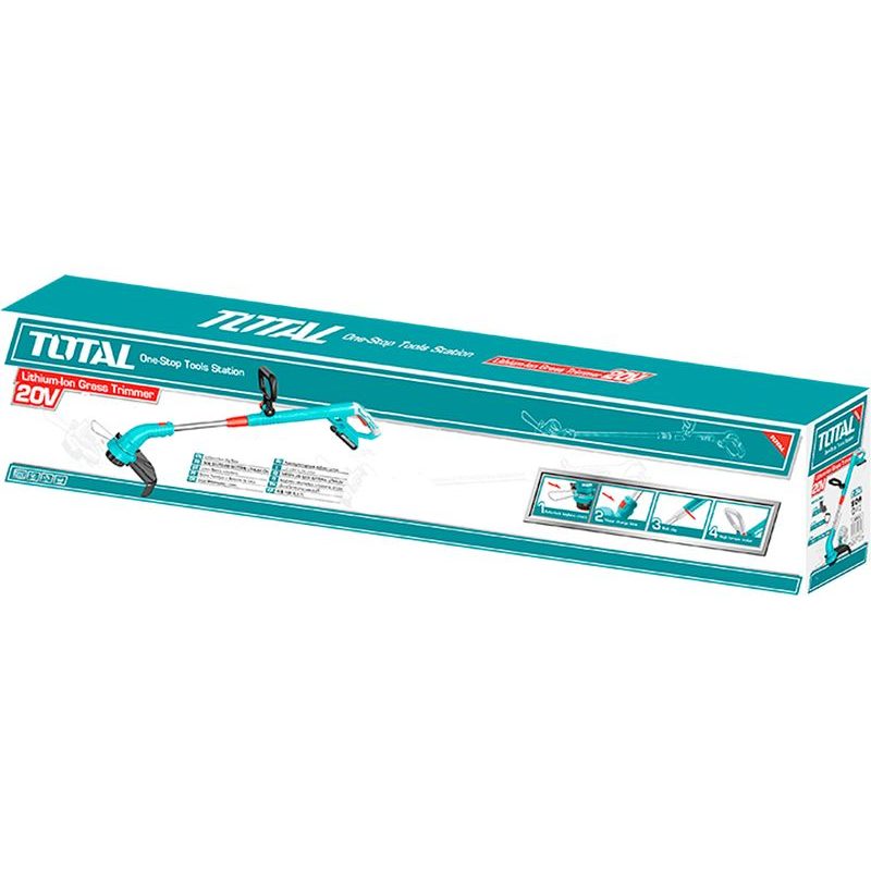 TOTAL SEKAČKA STRUNOVÁ AKU, 20V LI-ION, 2000MAH, 1KS BATERIE A 1KS NABÍJEČKY, TGTLI20301 - ZNAČKA TOTAL - ELEKTRICKÉ NÁŘADÍ